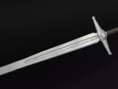  low-poly model Sword   Low-poly 3D model