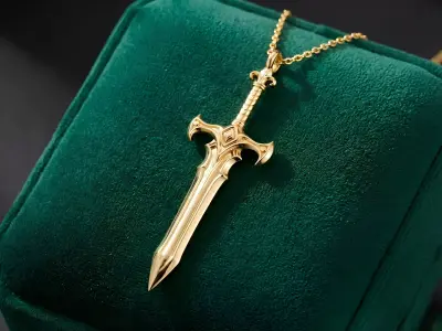 Sword Dagger Pendant 3D print model