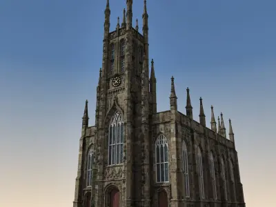 13 European Buildings 3D model