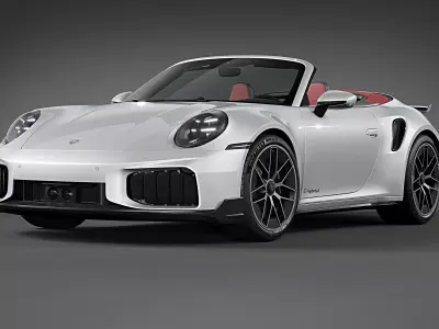 2026 Porsche 911 Turbo S Cabriolet 992 3D model