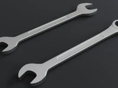 Spanner Wrench Models Free low-poly 3D model