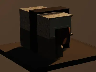 Modern house Free low-poly 3D model purchase