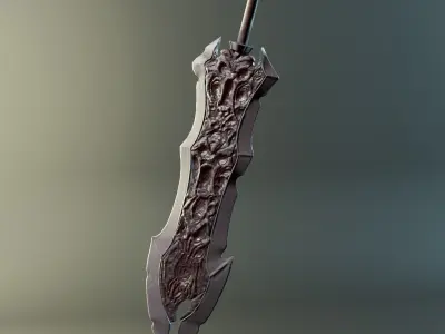 Darksiders sword of war Stylized Free low-poly 3D model