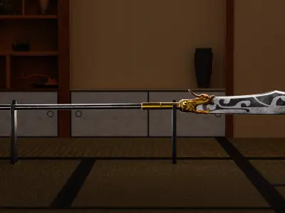Spear - Ancient Chinese Weapon Low-poly 3D model