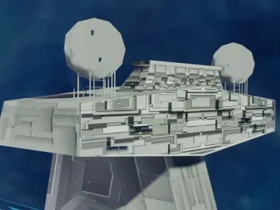 StarDestroyer lego star wars destroyer in sky Free 3D model