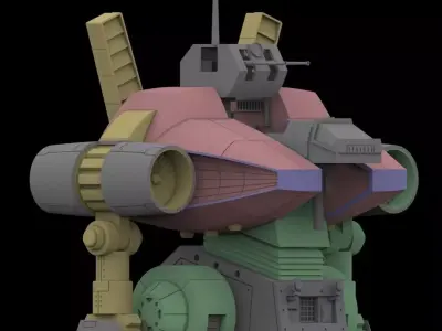 WALKERMACHINE  Sentou Mecha Xabungle 3D model