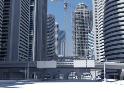 High Definition City 3D model buy