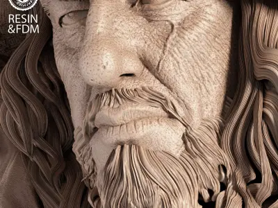 Wicked Movies Barbossa Portrait Bust 3D print model