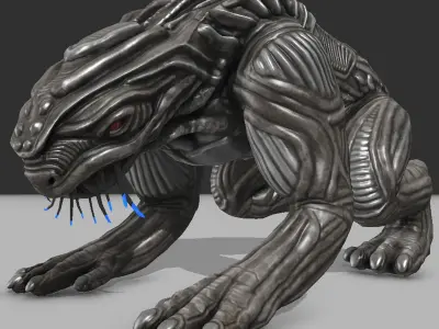 Alien Animal - Blender Game Engine Free low-poly 3D model