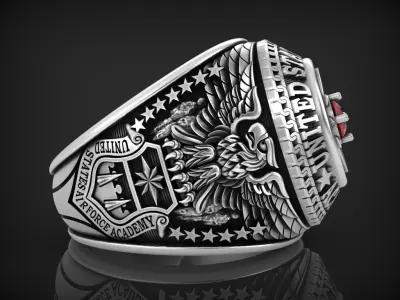 US army ring 1968 3D print model