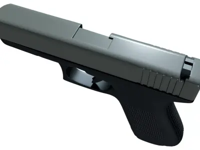 Glock Pistol Low-poly 3D model get