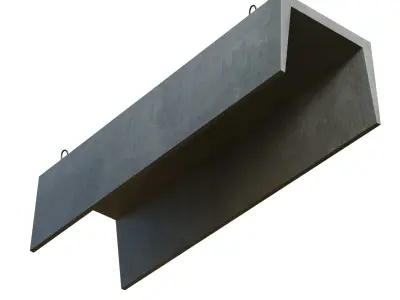 Concrete Trench 3D model