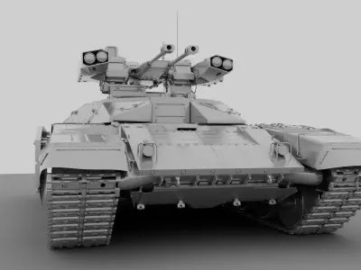 T-72 Terminator Hight poly 3D model
