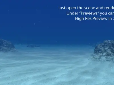 Underwater Scene Animated 3D model