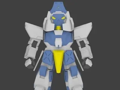 Super Mecha 23 - Arram of Code Name A12RM Low-poly 3D model