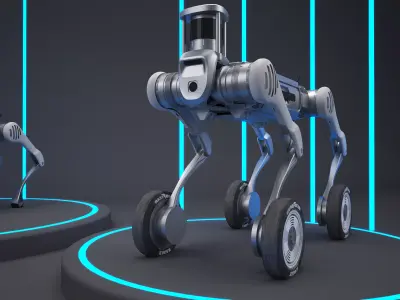 Smart robotic dog 3D model