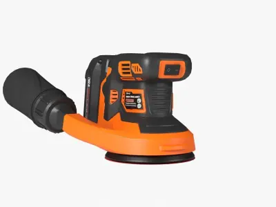 Random Orbital Sander Low-poly 3D model