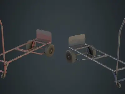 Hand Truck 3B Low-poly 3D model