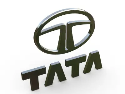Tata Logo 3D model by 3dlogoman