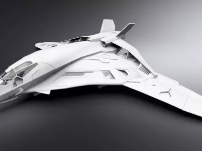 Avengers Quinjet Mk2 Scale model  3D print model