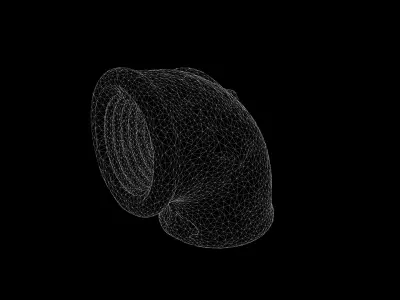 Anydrafts Old union elbow 01 Low-poly 3D model