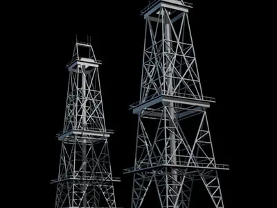 Drilling tower 3D model