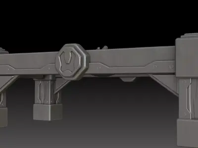 Stylized table dwarf 3D model