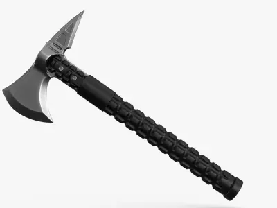 Combat Tactical Axe Low-poly 3D model