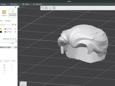 Custom3Dprint Minifigure Accessory - Minifigure Hair S2 - 061 3D print model