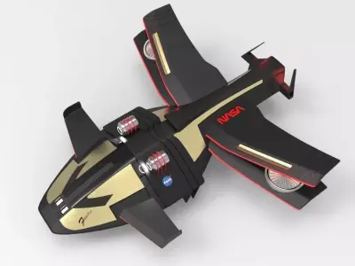 space jet 3D model