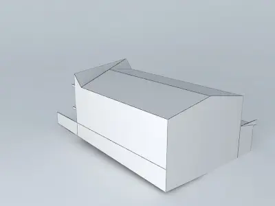 Factory cardboard box Free 3D model