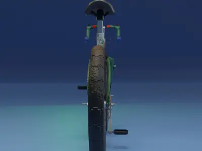 Bicycle LOW POLY BPR Low-poly 3D model
