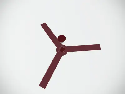 Ceiling Fan Low-poly 3D model