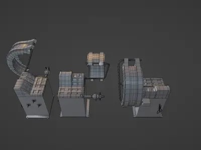 Wheel Balancer Low-poly 3D model