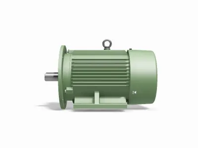 132M B35 Left IEC electric motor - 3D CAD model 3D model