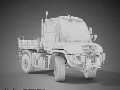 Unimog U423 - Rigged V2 1 Update October 2021 3D model
