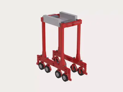 Container Lifter Autostrad Low-poly 3D model