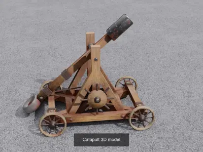 Catapult 3D models 3D Model Pack