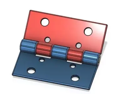 Clamp metal hinge 3D print model