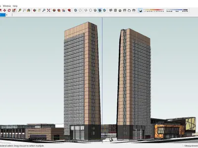 Sketchup Commercial Complex 142 3D model