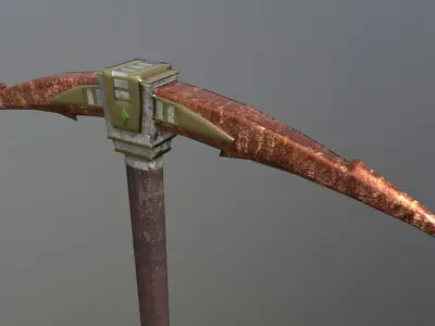 Pickaxe - Orichalcum Low-poly 3D model