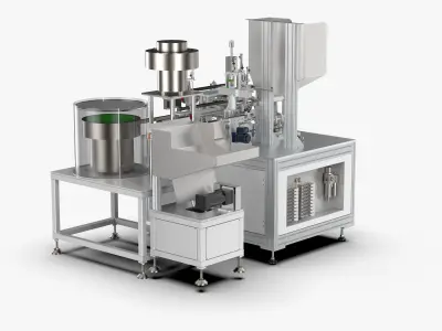 Automatic Toilet Cover Sleeve Button Assembly Machine 3D model