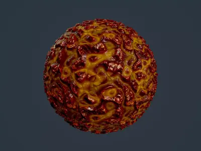 Sci-fi Alien Creature Environment Seamless PBR Texture 04 Texture