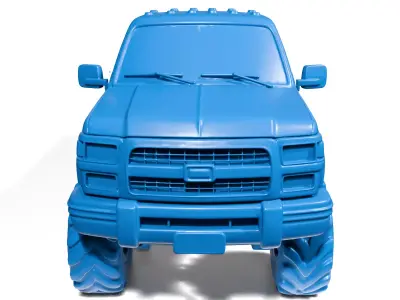 Off-road truck 3D print model