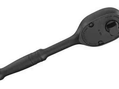 Extra Long Handle Flex Head Ratchet TLLF72 Low-poly 3D model purchase