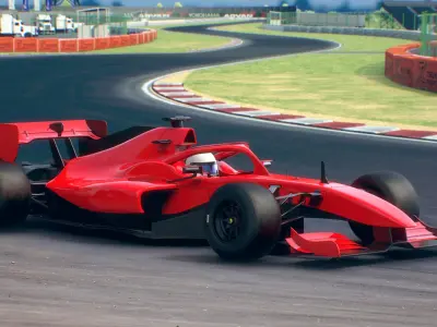 Generic Formula Race Cars Collection 3D model