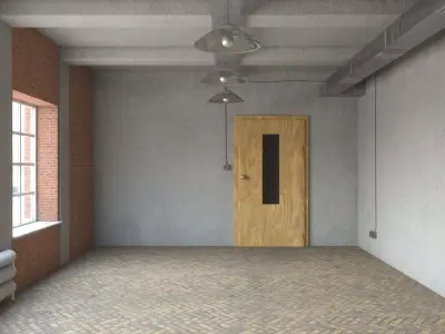 Loft Interior 3D model 4