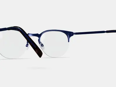 Symonds Eyeglasses in Brushed Navy 3D model