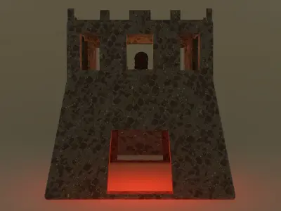 Ancient tower Low-poly 3D model purchase