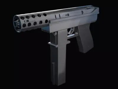 Tec-9 Gun 3D model